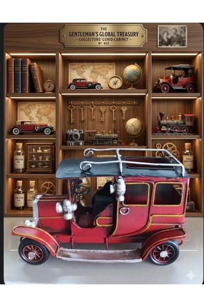 Online This Red Classic Decorative Car, Crafted by Hand, Is a Work of Art.