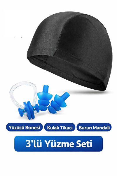 MUBX Premium set za plivanje od 3 delova – kapa za plivanje, čepići za uši i ...