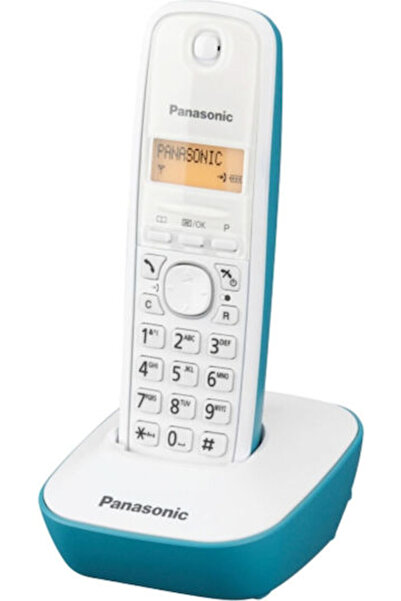 PANASONIC KX-TG1611SPC Ασύρματο Τηλέφωνο Λευκό-Μπλέ