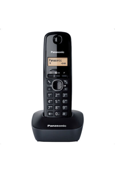 PANASONIC KX-TG1611 Ασύρματο Τηλέφωνο με Ελληνικό Μενού Μαύρο