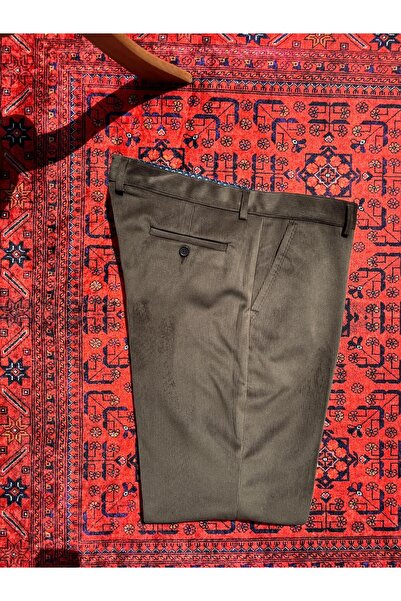 AURA GİYİM Slim Corduroy Pants with Fleece Inside Soft Texture