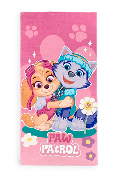PAW PATROL Βαμβακερή Πετσέτα Θαλάσσης Σκάι & Έβερεστ, 140x70 εκ.