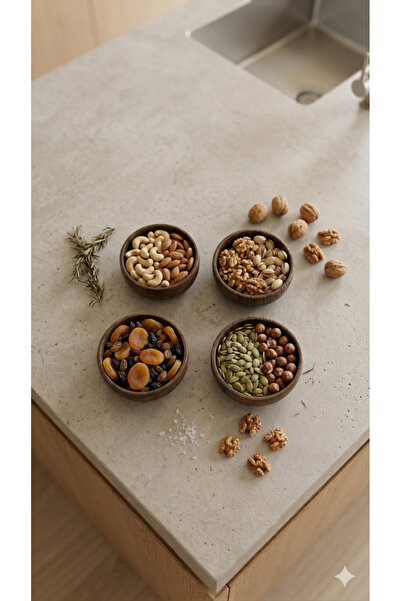 Dia Σετ 4 τεμαχίων Ξύλινων Μπολ Ακακίας |   Μπολ για σνακ και σάλτσες, Μπολ π...