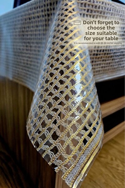 Rona Home Ψάθινο Pvc χωρίς τρύπες Διαφανές φινίρισμα Λαδόπανο Τραπεζομάντιλο ...