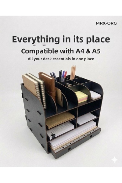 MRX منظم سطح المكتب ORG DESK 02 |   حامل أقلام لحافظة المستندات مقاس A4 و A5 ...