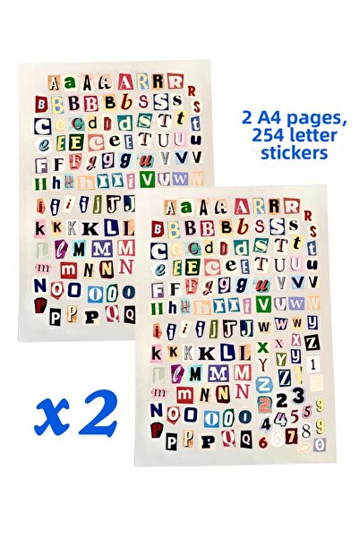 Studio D arte DIY KIT Σετ αυτοκόλλητων με γράμματα αλφαβήτου για Bullet Journ...