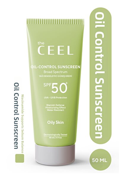 The Ceel Cremă solară pentru echilibrarea uleiului SPF 50+ pentru ten gras 50 ml