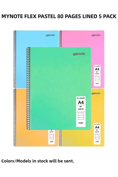 Mynote FLEX ΠΑΣΤΕΛ ΝΤΕΦΤΕΡ A4 80 ΦΥΛΛΑ ΡΙΓΕΣΜΕΝΟ 5 ΤΕΜΑΧΙΑ
