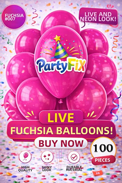 BALON DİYARI 100 قطعة من بالونات اللاتكس الفوشيا الفاخرة |   بالون تنظيمي متين