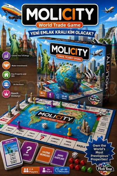 Doğan Oyuncak Dünyası Molicity World Real Estate Trading Game - Molicity Game...