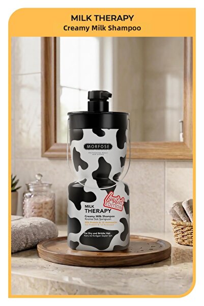 Morfose Milk Therapy 750 ml & Special Shampoo for Dry and Brittle Hair
