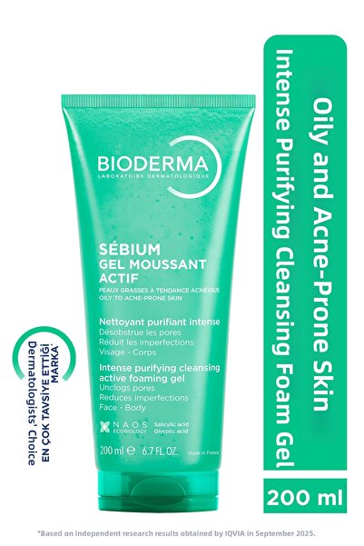 Bioderma 200 ml Sebium Oily - Δέρμα με τάση ακμής κατά της ακμής Σαλικυλικό ο...