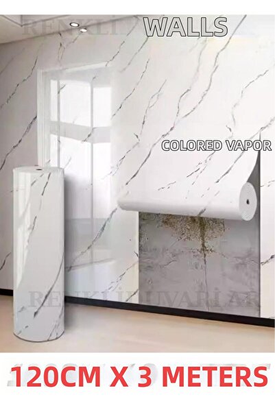 Renkli Duvarlar Ρολό επικάλυψης WC μπάνιου 120cm x 3 μέτρα Αυτοκόλλητο ρολό π...