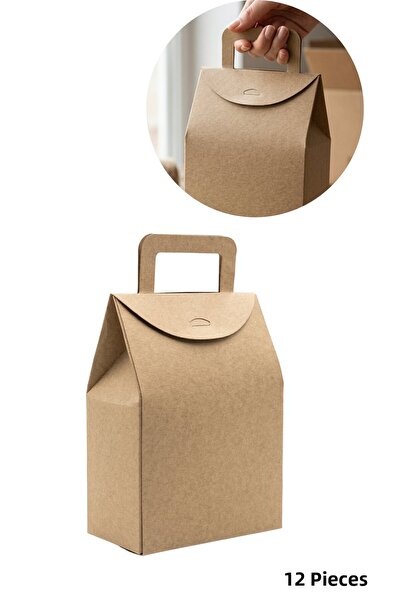 roco paper Τσάντα δώρου Kraft για μπισκότα-12 τεμάχια, Κουτί δώρου για γάμο μ...