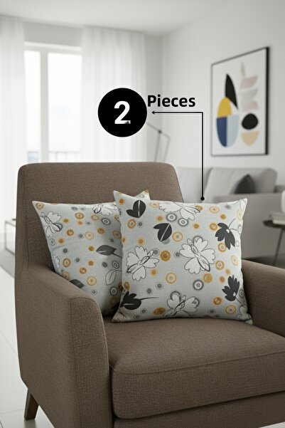 Senpai Chevron Bohemian Διακοσμητικό Μαξιλάρι Πάντσιον Κάλυμμα Μαξιλαριού 2 Τ...