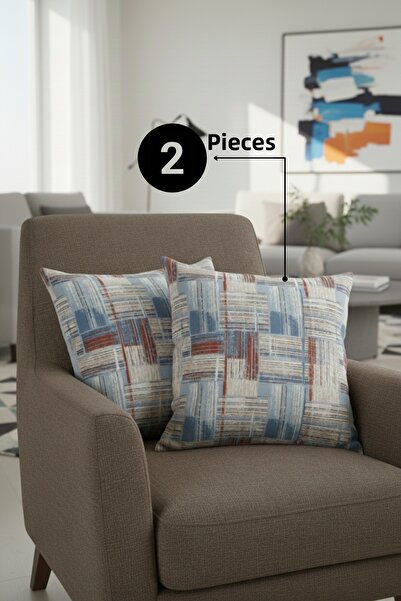 Senpai Chevron Bohemian Διακοσμητικό Μαξιλάρι Πάντσιον Κάλυμμα Μαξιλαριού 2 Τ...