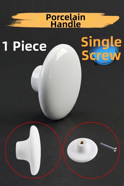 Badem10 (1 τεμάχιο) Πορσελάνινο Στρογγυλό Επίπεδο Λευκό Έπιπλο Έπιπλο Κουζίνα...