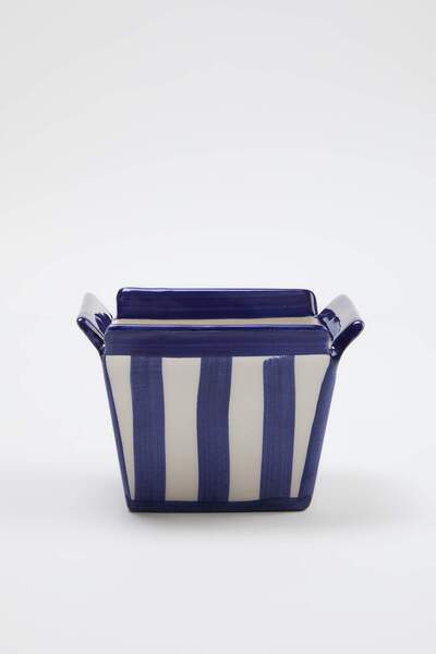 TRENDYOLMİLLA HOME Μπλε-Λευκό Μπολ σε Σχήμα Τσιπς 250 ml 7 εκ. x 8 εκ. TPHAW2...