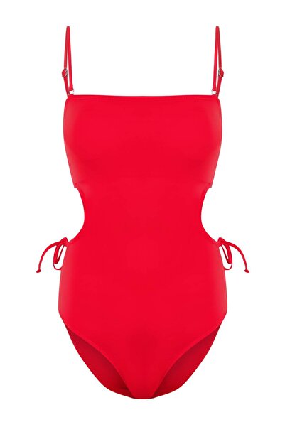 Συλλογή Trendyol Κόκκινο Τρίγωνο Καλυμμένο Μαγιό με Αξεσουάρ TBESS26MA00086