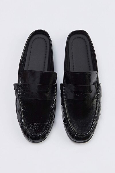 TRENDYOL SHOES Μαύρο Γυναικείο Loafer TAKSS26LA00018