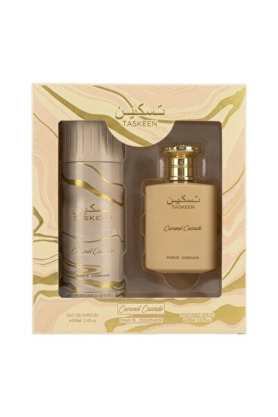 Paris Corner Taskeen Caramel Cascade Σετ, Eau de Parfum, Unisex, 100 ml + Απο...