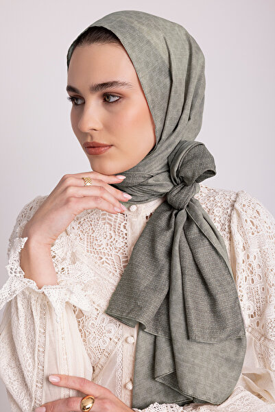 Ayshara Συλλογή Katre-i Zerâfet - Σάλι διπλής όψης σε μπεζ απόχρωση πλακιδίων