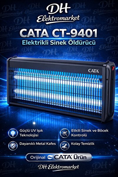 DHELEKTROMARKET CATA CT-9401 UV Işıklı Elektrikli Sinek Öldürücü 2x20W