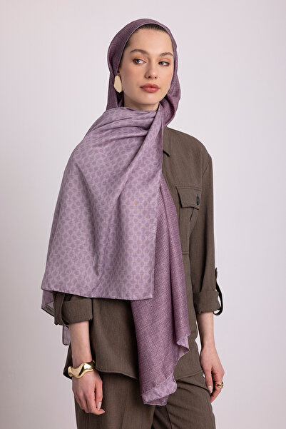 Ayshara Συλλογή Katre-i Zerâfet - Ροδακινί Ροζ Σάλι Διπλής Όψης