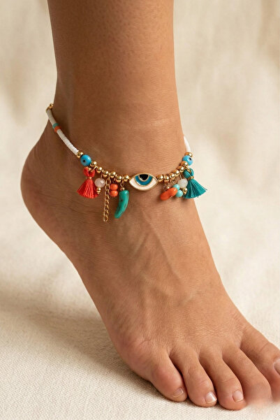 EVIL EYE TASSEL MERCANDOĞALTAŞ ANKLET