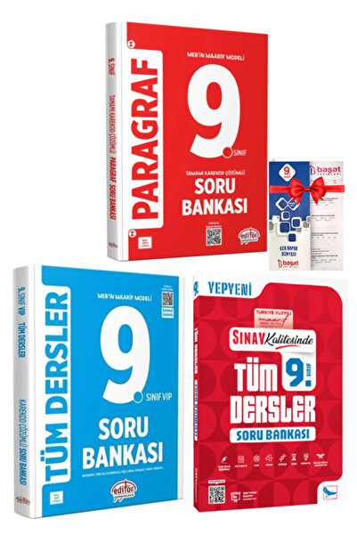 Editör Yayınevi Maarif Modeli 9. Sınıf Paragraf Soru Bankası+Tüm Dersler Soru...