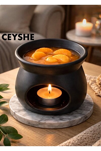 CeyShe Portakal Kokulu Buhurdanlık %100 Soyawax Vegan Mum 10 Adet Koku Tablet...