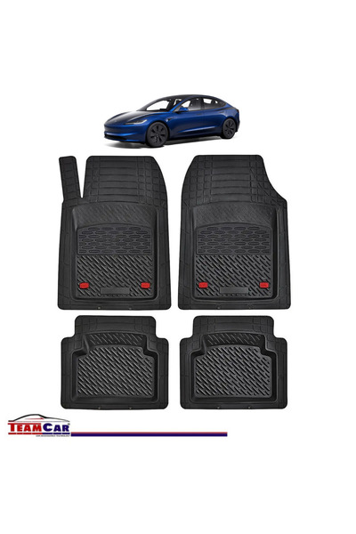 TEAMCAR ®   Covorașe auto tip tavă compatibile cu Tesla 3 2017–2024