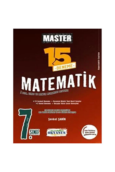 Okyanus Yayınları 7. Sınıf Matematik Master 15 Matematik Deneme