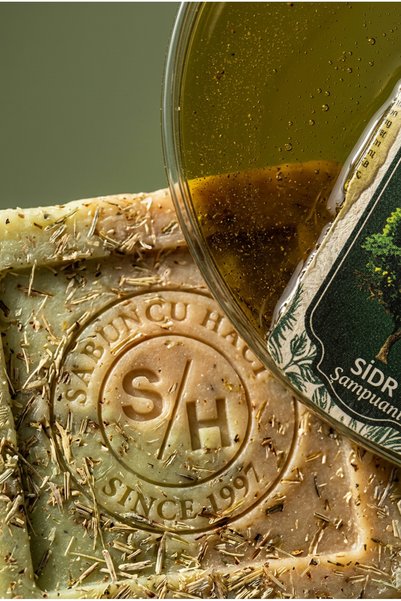 Sabuncu Hacı Es-Sidre Original Sidr Musk Amberli Sidir Soap +400 ml Sidr Shampoo Natural Spiritual Therapy Set.