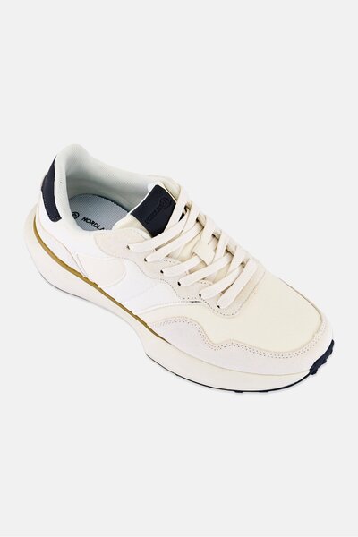 Nordland Men Suede Lace Up Shoes, Off White