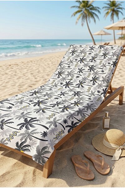 Loselya Τροπική Αύρα Γκρι Πετσέτα Θαλάσσης 70 x 150 εκ.