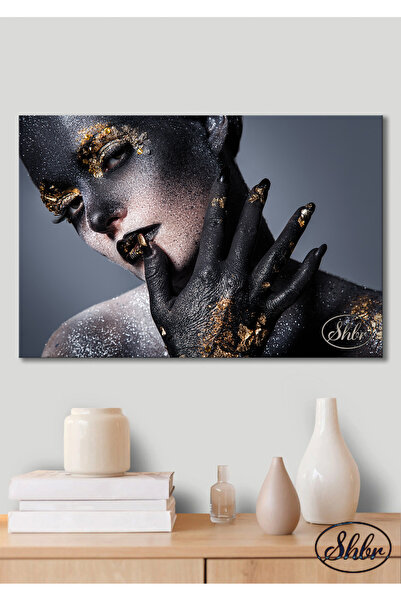 Single Horizontal Canvas Painting Hairdresser, Beauty Salon, Makeup, Decorative Canvas Wall Table