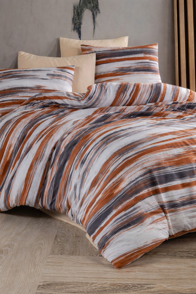 NazeninHome Σετ Βαμβακερό Παπλωματοθήκη Dream Ranforce με Ελαστικό Σεντόνι γι...