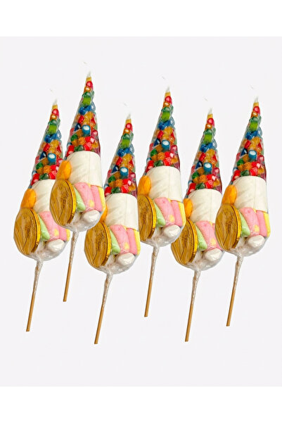 monymoo Party Cone – Jelibon Marshmallow Karışık Parti Külahı 6 Adet