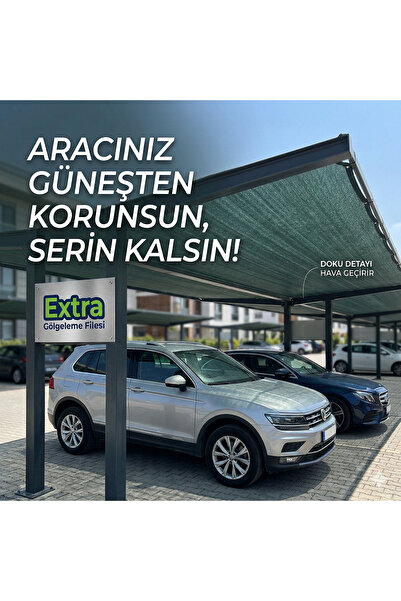 Extra YEŞİL GÖLGELEME FİLESİ %95 GÖLGELEME - 115 GR/M2 - 1,5 MT. X 20 MT