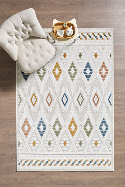 venucci home & living Mila Modern Sisal Jüt Toz Vermez Balkon Bahçe Mutfak Ot...