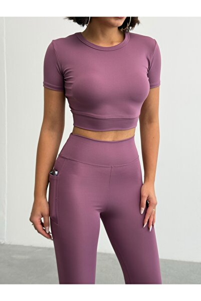 OPENDO Τιβέννο Κρου Νεκ Μπλουζάκι Crop