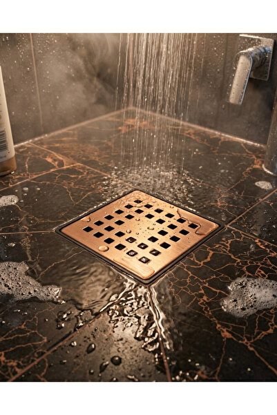titanium design Bronz Delikli Yer Süzgeci/Sifonu