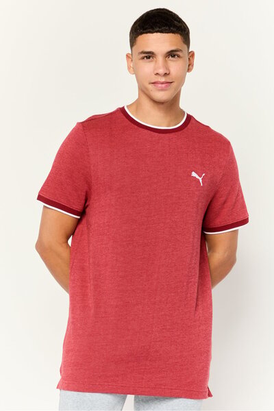 Puma Men Sportswear Fit Short Sleeve Outdoor T-Shirt, Red