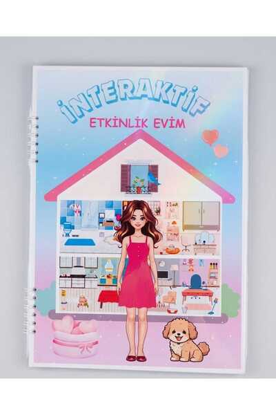 minisofia İnteraktif Etkinlik Evim - A4 Büyük Boy Cırt Cırtlı Montessori Akti...