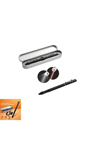 Paras Ticaret Metal Kutulu Kırmızı Lazerli, Beyaz Led Işıklı Pointer İşaretçi...