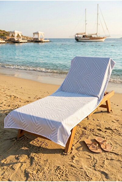 Loselya Indigo Peak Ασημί Πετσέτα Θαλάσσης 70 x 150