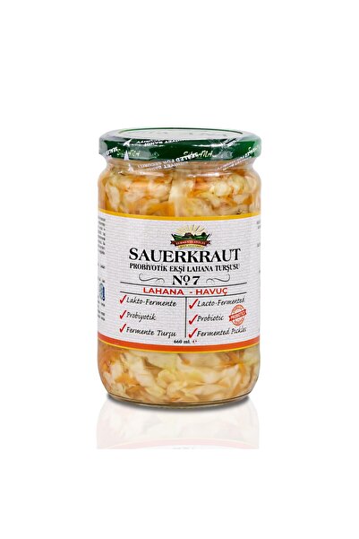 ŞİFA ANA Sauerkraut (Ekşi Lahana Turşusu) No7 Havuçlu (660cc.)