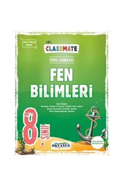 Okyanus Yayınları 8. Sınıf Classmate Fen Bilimleri Soru Bankası