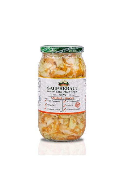 ŞİFA ANA Sauerkraut (Ekşi Lahana Turşusu) No7 Havuçlu (1000cc.)